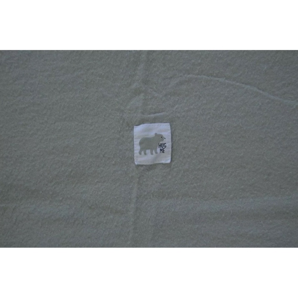 Child of Mine by Carter's Hug Me Bear Blanket Gray Flannel Receiving Cotton